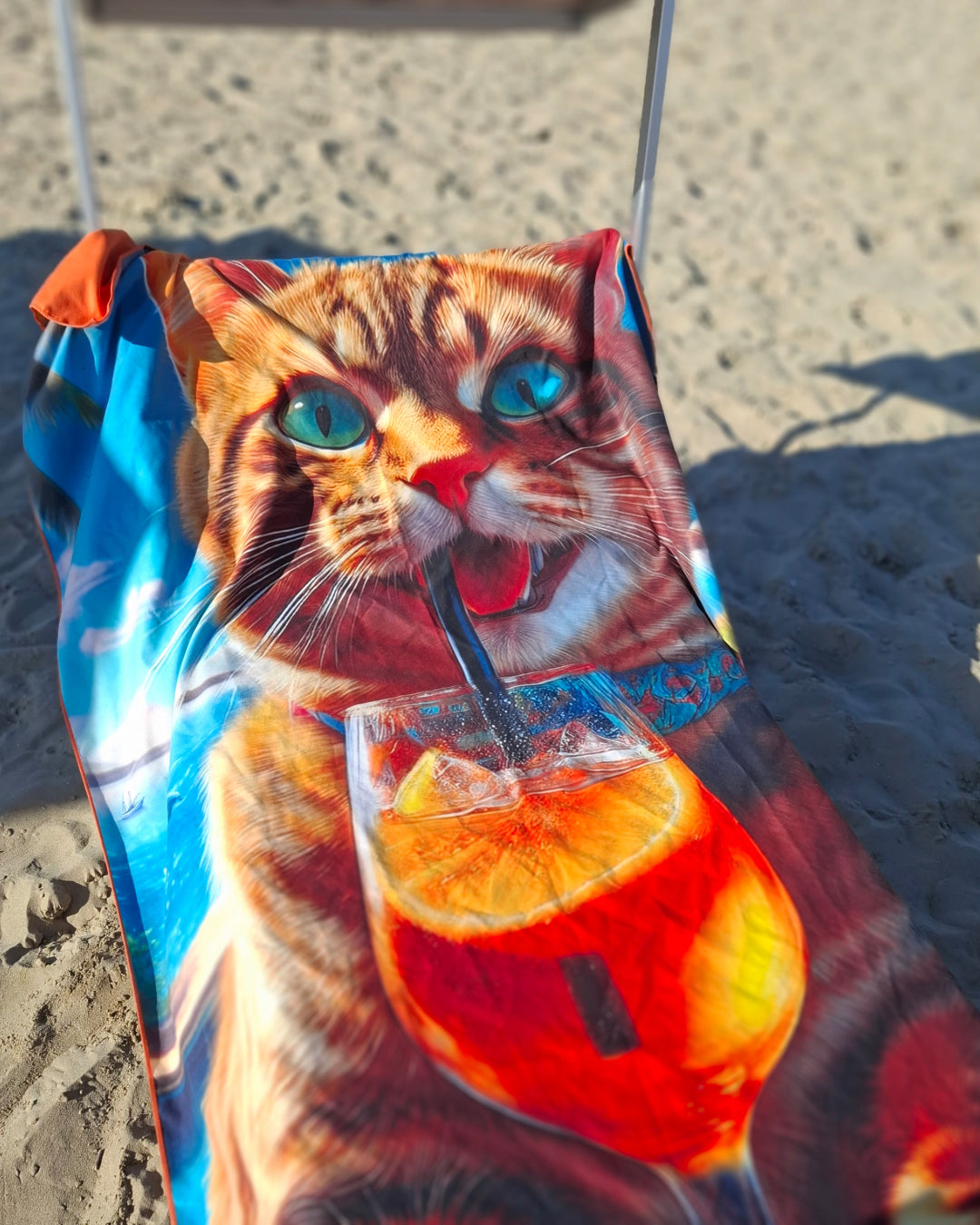 Telo da spiaggia GATTO con Spritz