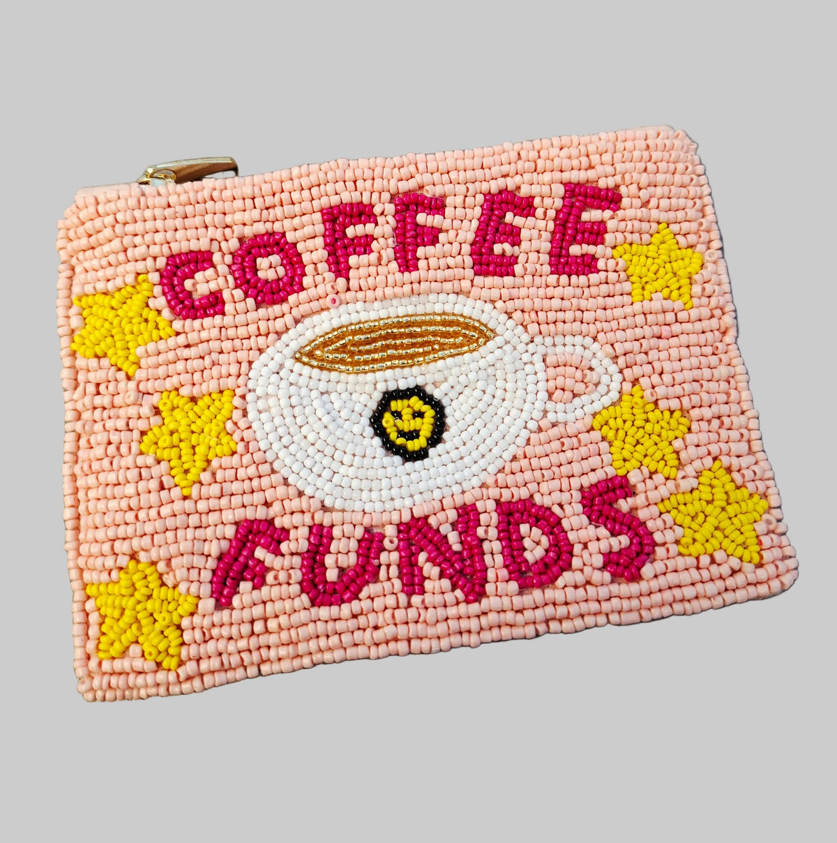 Coffee Funds Geldbörse mit Perlen