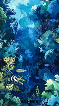 SANNES Badetuch Blue Sea