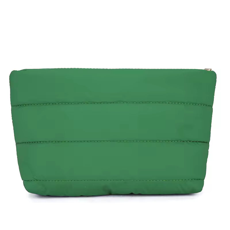 Metallic cosmetic bag