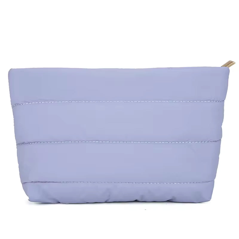 Metallic cosmetic bag