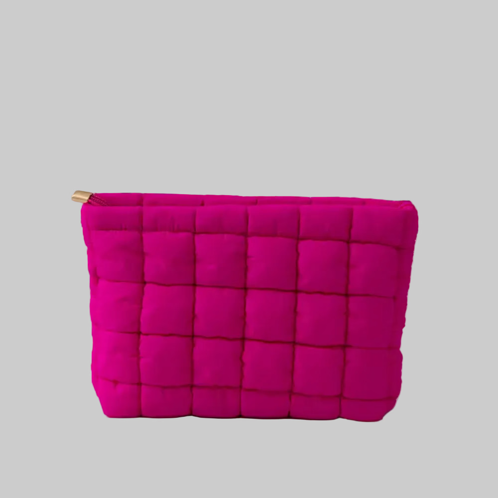 Metallic cosmetic bag