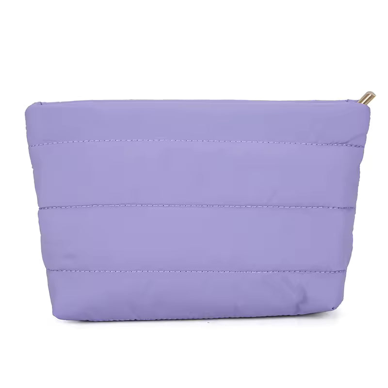 Metallic cosmetic bag