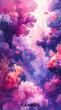 SANNES Strandtuch PINK SEA