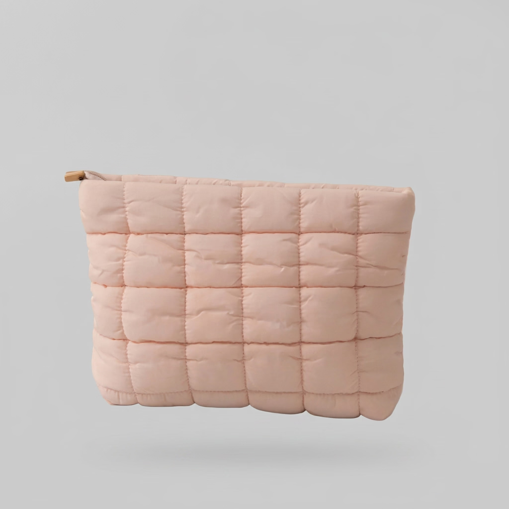 Metallic cosmetic bag