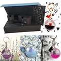 SANNES - Calendario dell'Avento con 12 portachiavi / charm da borsa