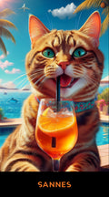 Telo da spiaggia GATTO con Spritz