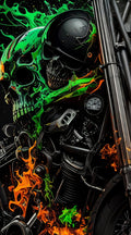 Telo da spiaggia MOTO & SKULL