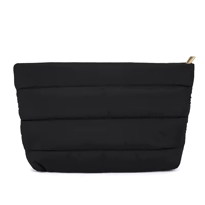 Metallic cosmetic bag