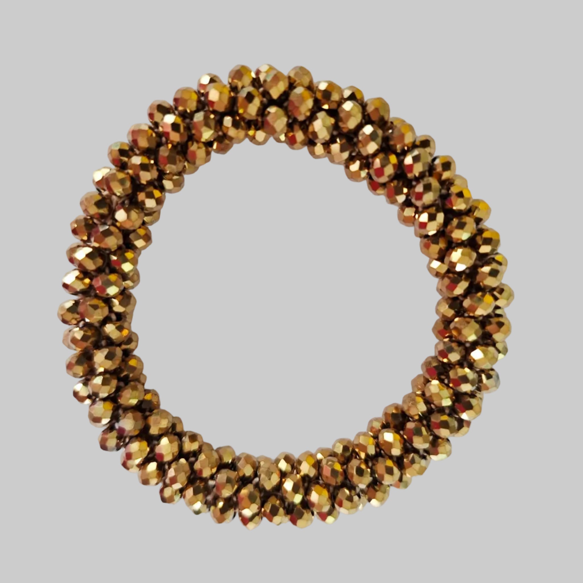 SANNES Strasshaarband Strassarmband Gold