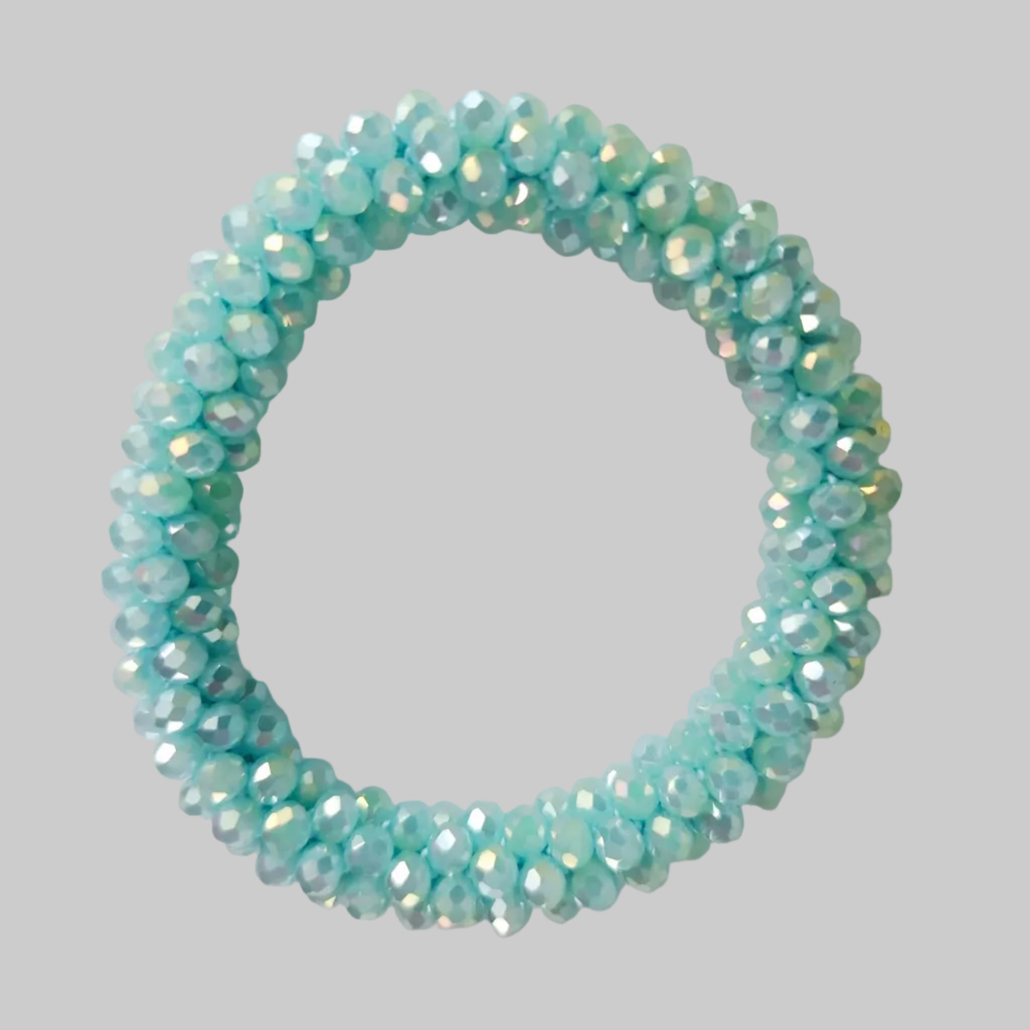 SANNES Strasshaarband Strassarmband Aquamarine