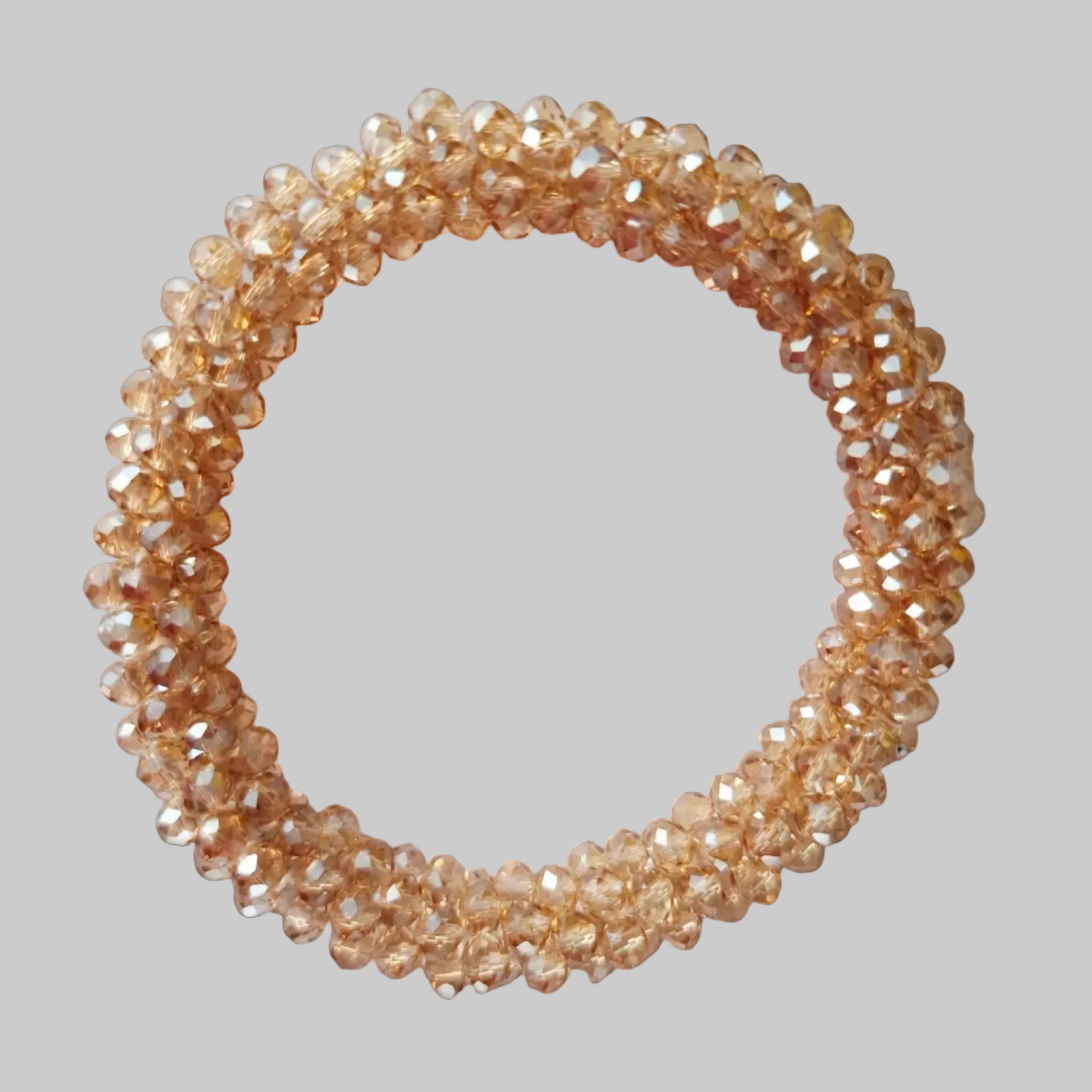 SANNES Strasshaarband Champagner Strassarmband
