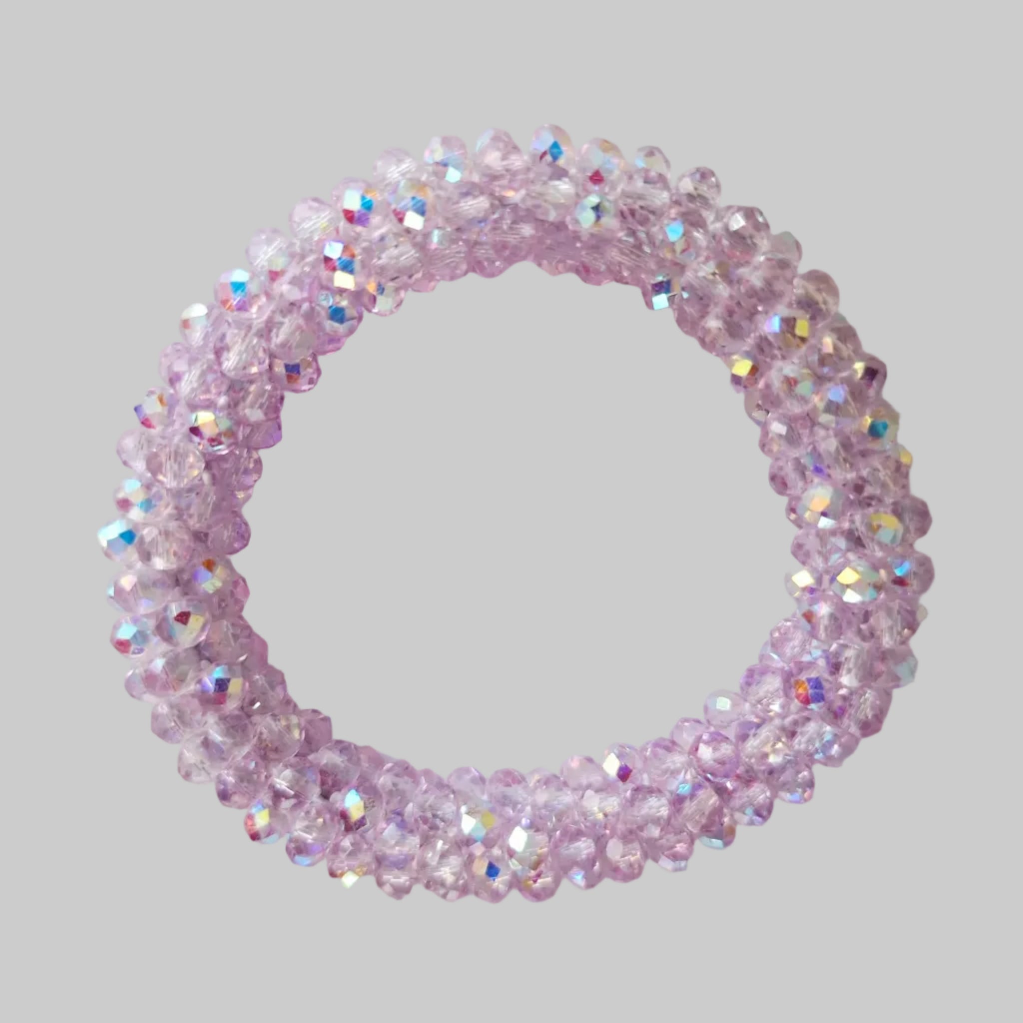 SANNES Strasshaarband Strassarmband Flieder