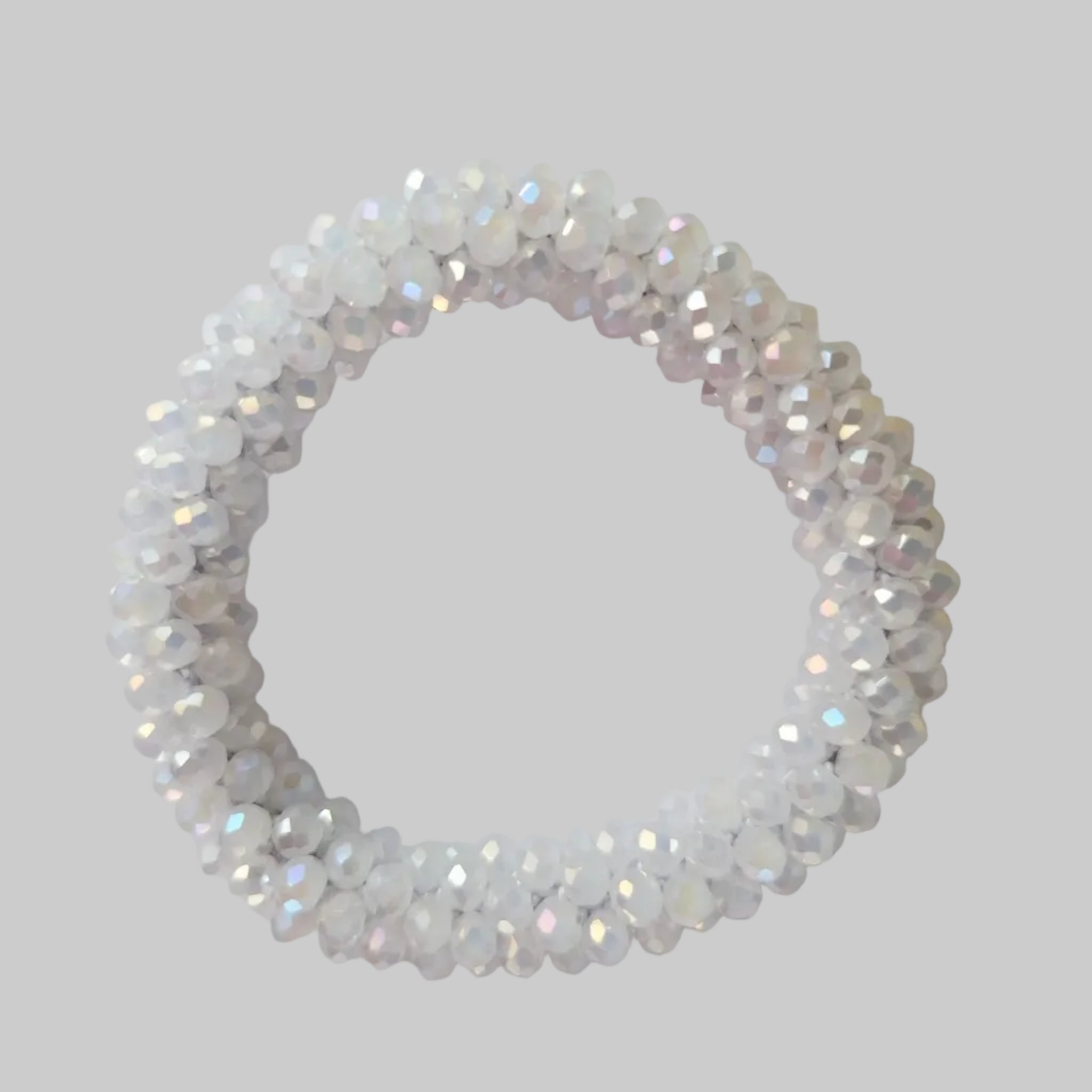 SANNES Strasshaarband Strassarmband Perlmutt