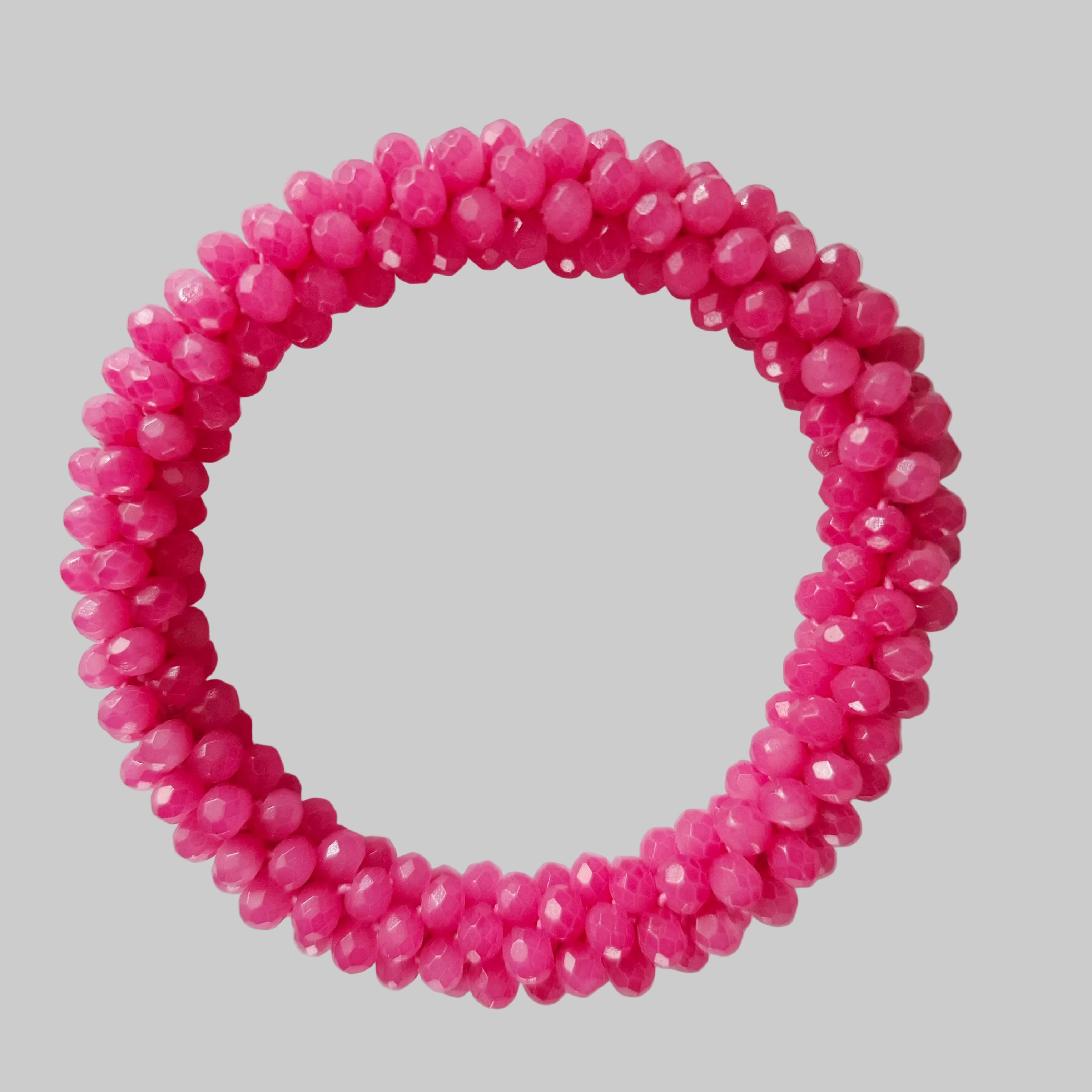 SANNES Strasshaarband Pink Strassarmband