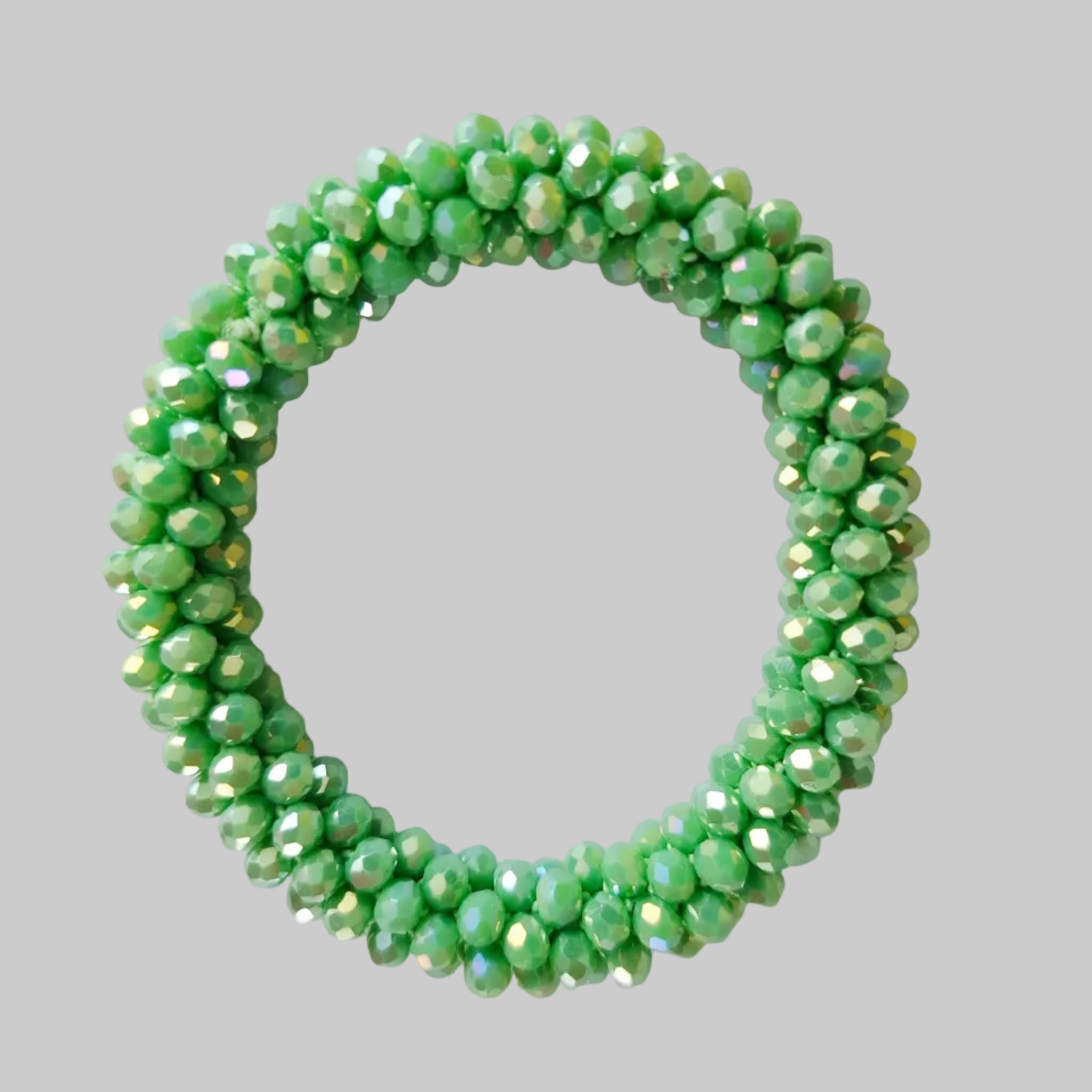 SANNES Strasshaarband Strassarmband Grün Pistazie