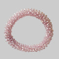 SANNES Strasshaarband Strassarmband Rosé