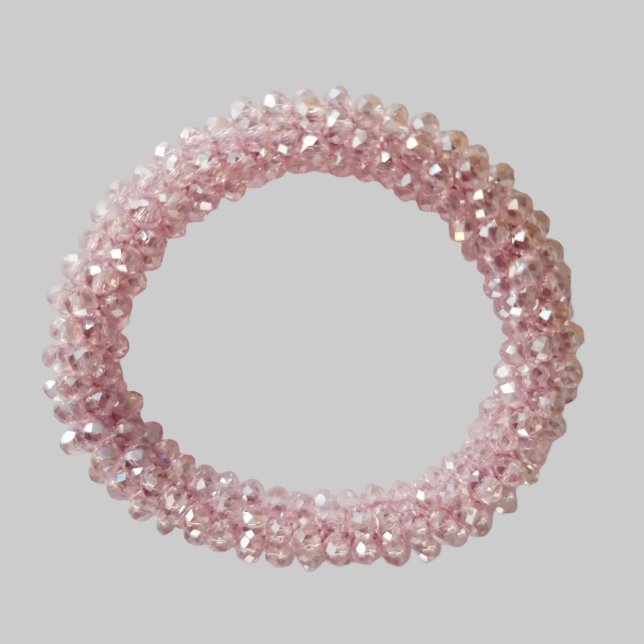 SANNES Strasshaarband Strassarmband Rosé
