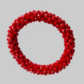 SANNES Strasshaarband Strassarmband Rot