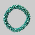 SANNES Strasshaarband Strassarmband Aqua