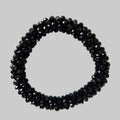 SANNES Strasshaarband Schwarz Strassarmband