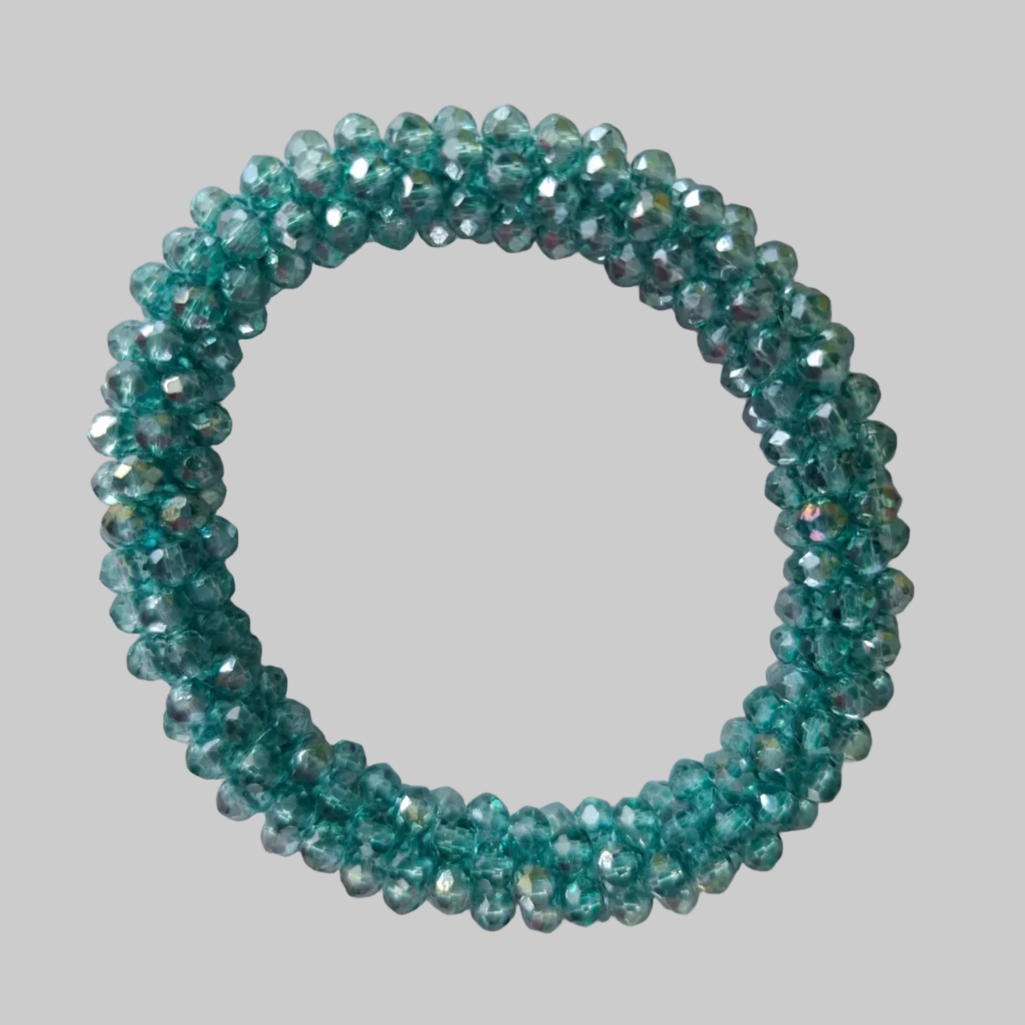 SANNES Strasshaarband Strassarmband Wasserblau