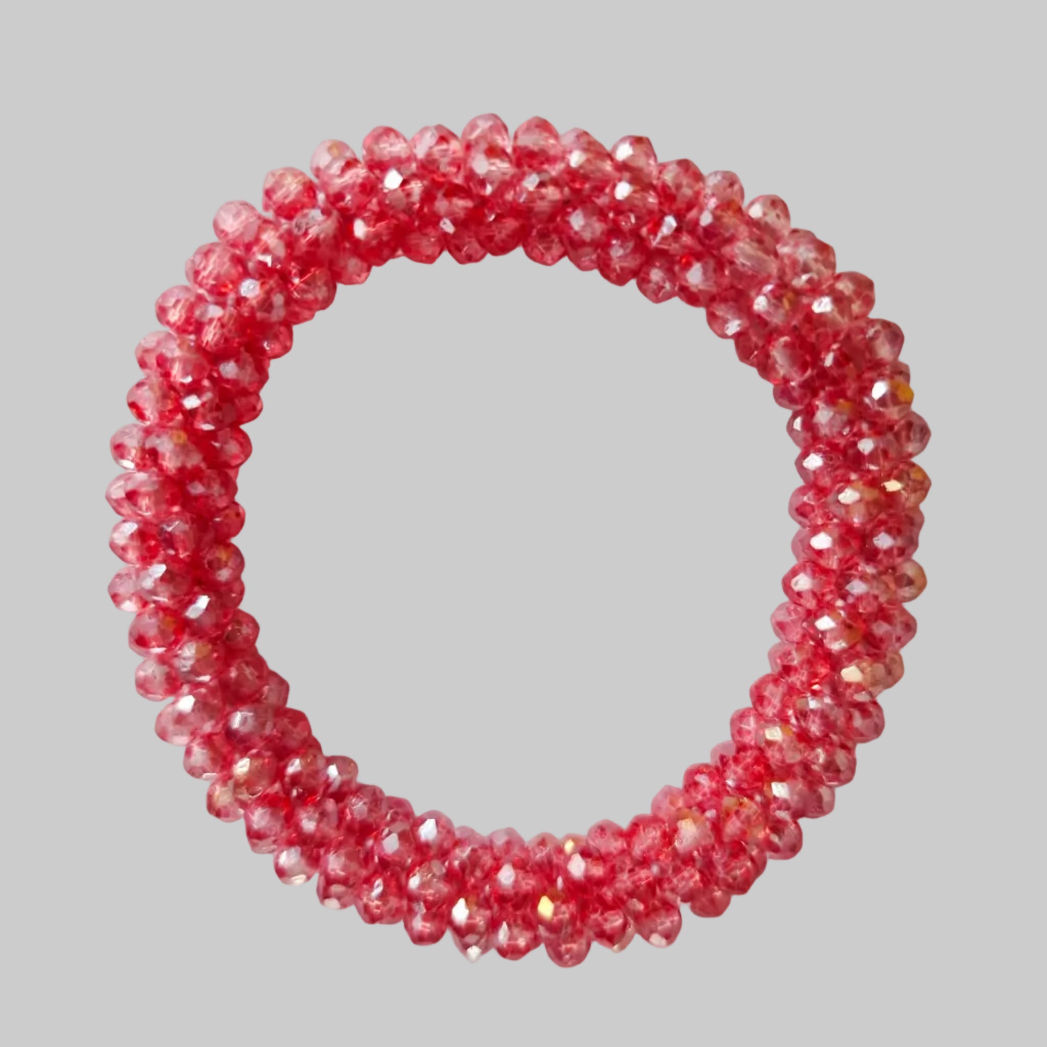 SANNES Strasshaarband Strassarmband Wassermelone