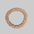Cerchietto con strass - Bracciale con strass in Tan