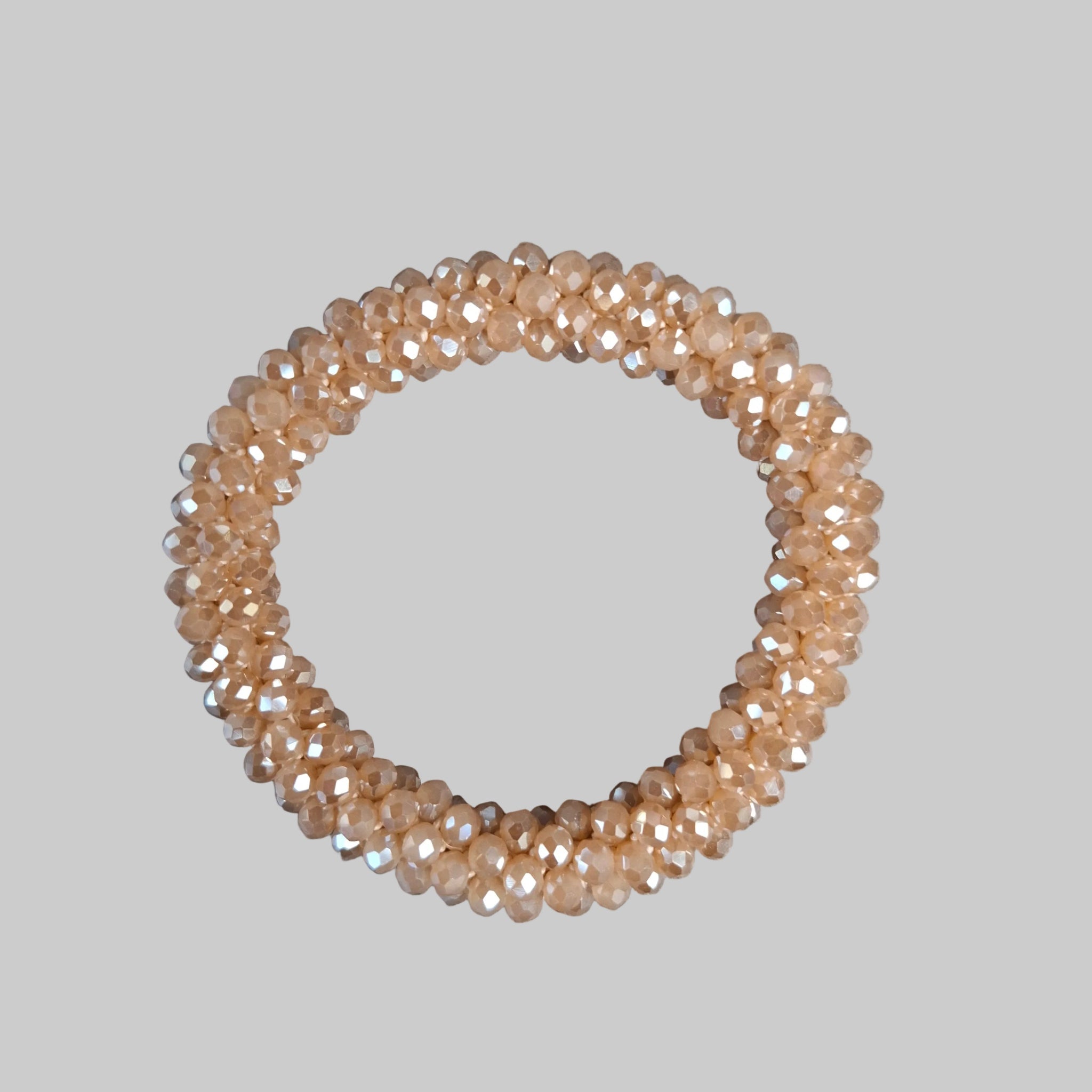 Cerchietto con strass - Bracciale con strass in Tan