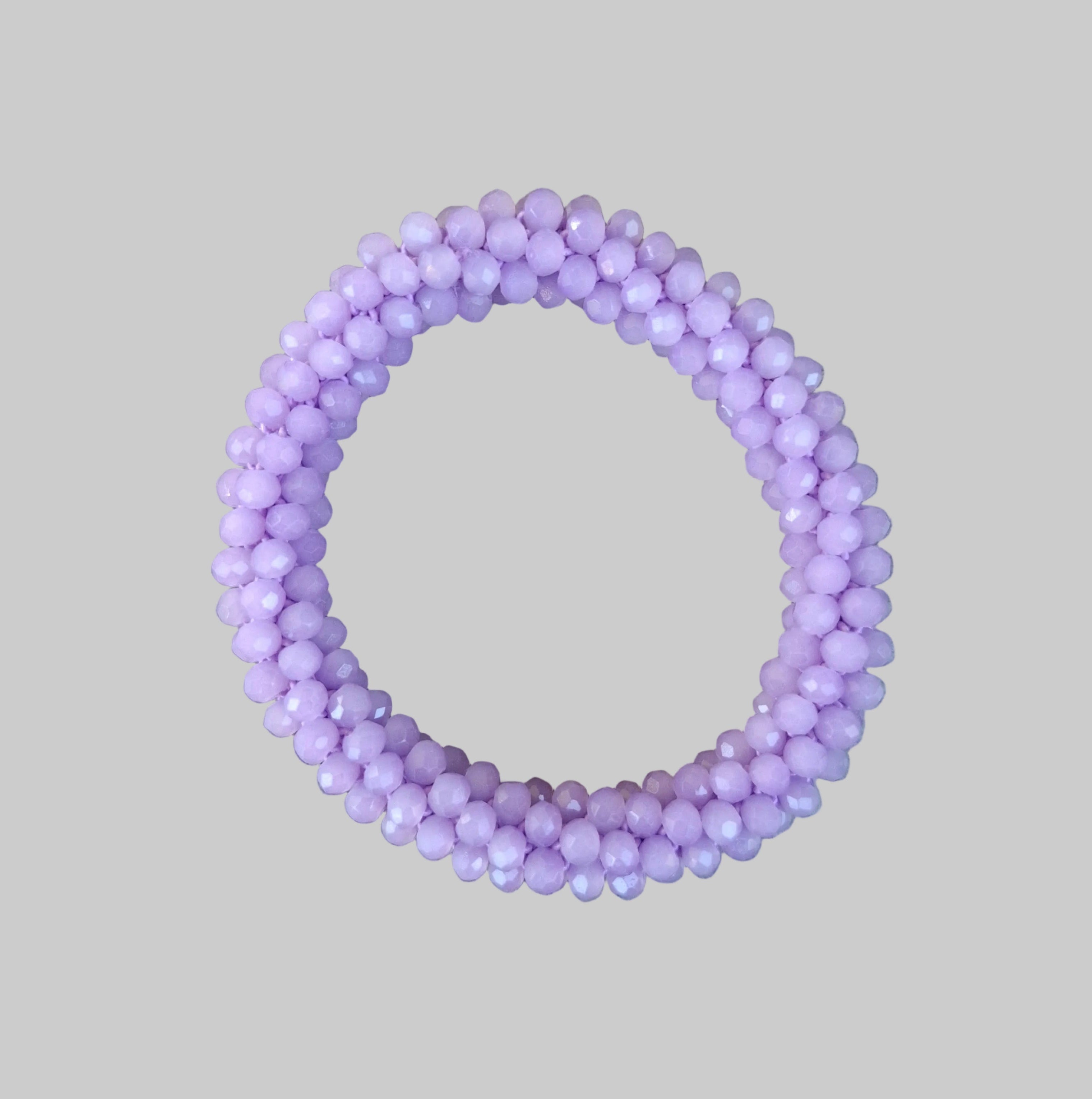 Strasshaarband - Strassarmband in Violett hell