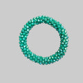 Cerchietto di strass - Bracciale di strass color verde acqua