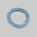 Strasshaarband - Strassarmband in Eis Grau