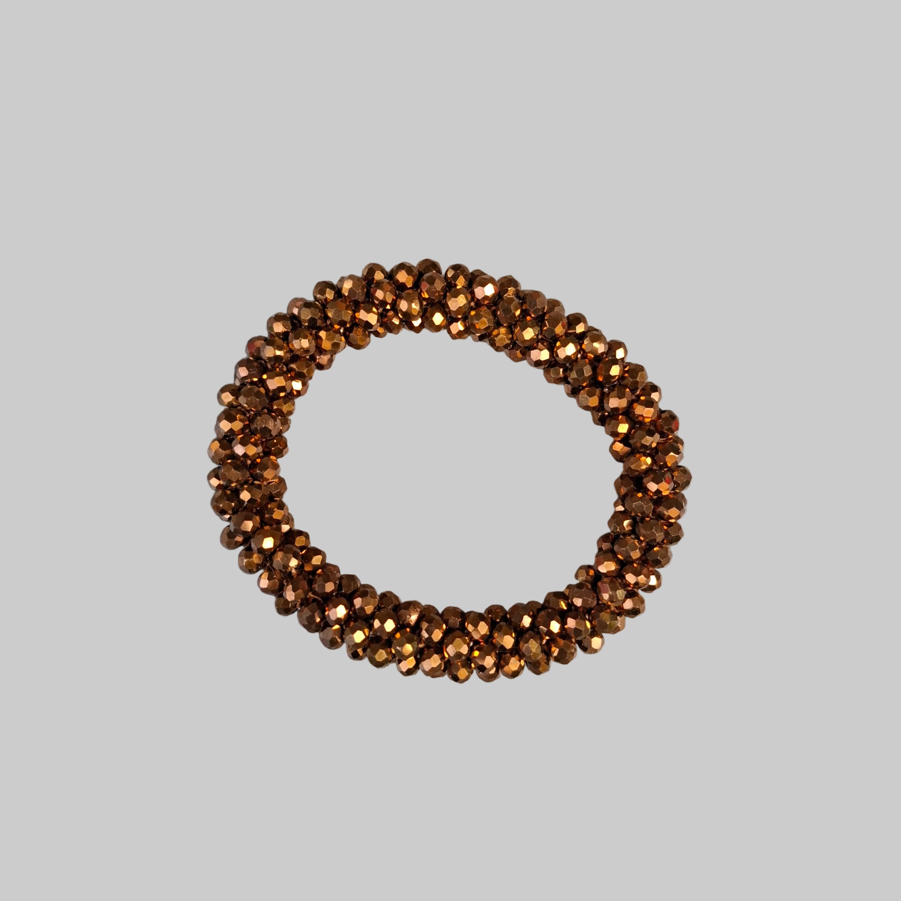 Strasshaarband - Strassarmband in Bronze