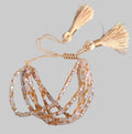 Sannes Champagner Armband mit Perlen