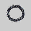 Cerchietto con strass - Bracciale con strass nero rosa