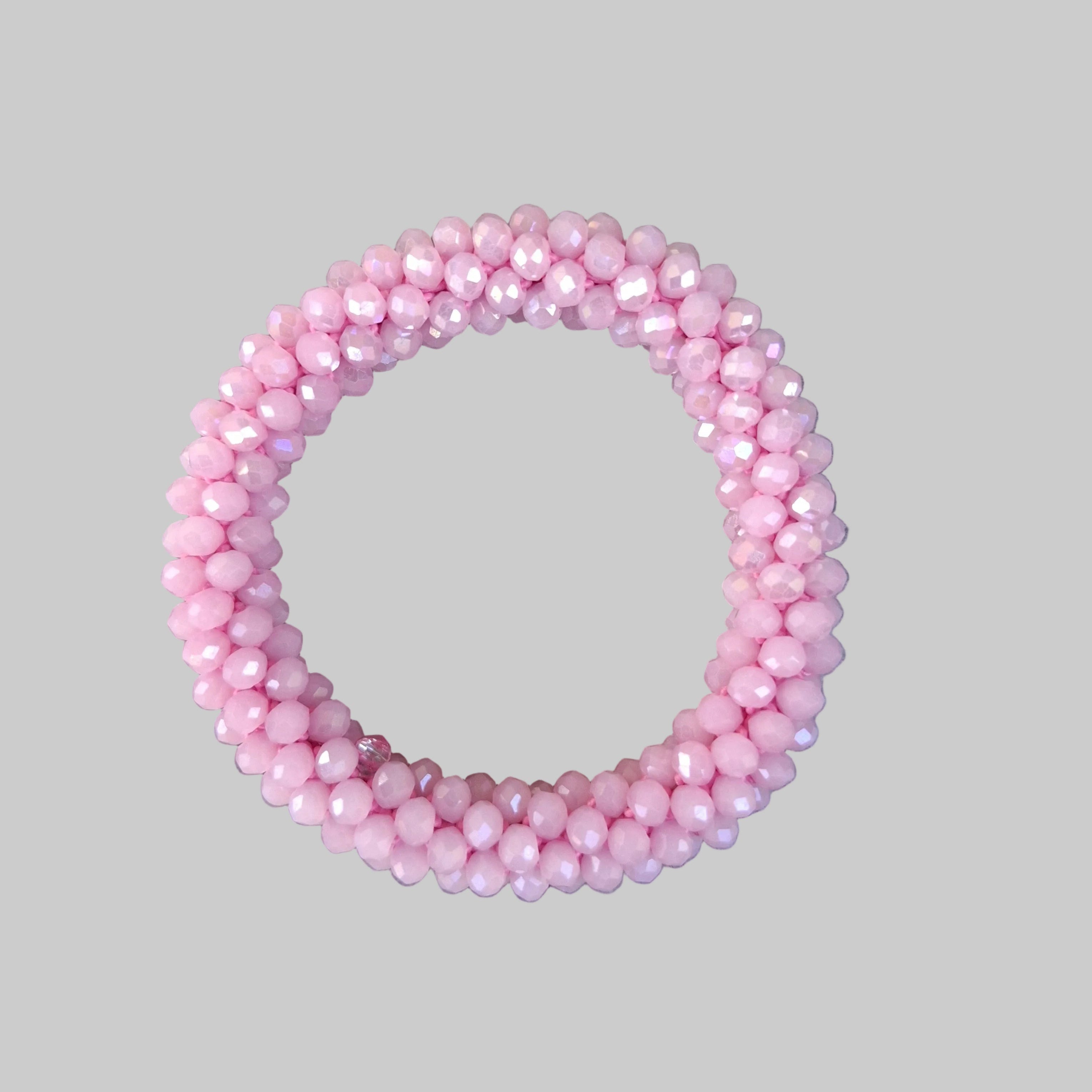 Strasshaarband - Strassarmband in Rosa