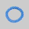 Strasshaarband - Strassarmband in Hellblau