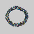 Strasshaarband - Strassarmband in Regenbogen