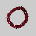 Cerchietto con strass - Bracciale con strass rosso rubino