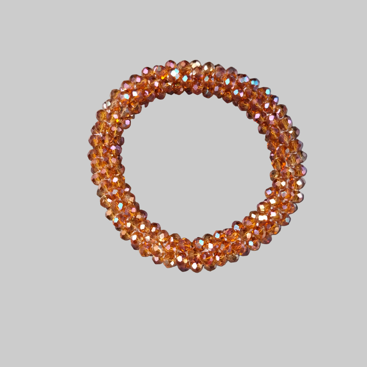 Fascia per capelli con strass - Bracciale con strass color ruggine