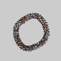 Strasshaarband - Strassarmband in Bronze Grau