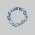 Fascia per capelli con strass - Braccialetto con strass in mix grigio ghiaccio