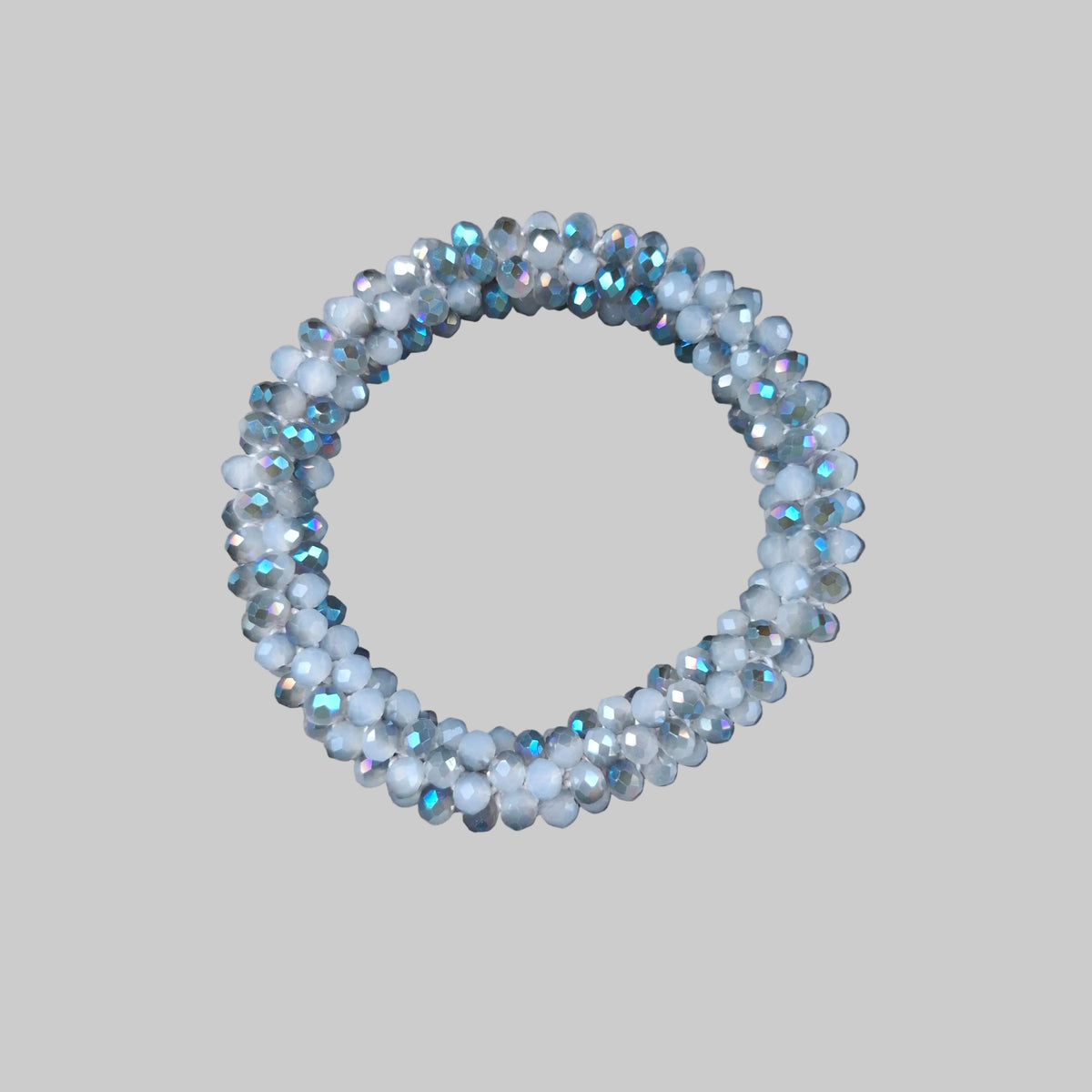 Fascia per capelli con strass - Braccialetto con strass in mix grigio ghiaccio