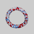 Cerchietto con strass - Bracciale con strass blu navy