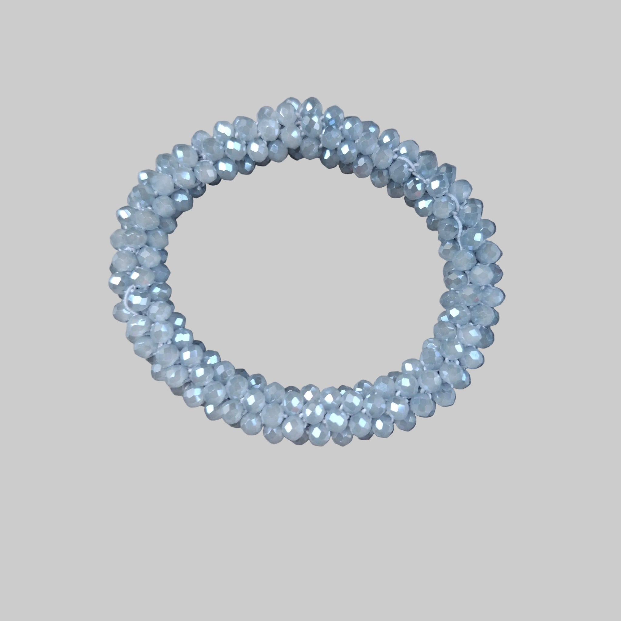 Cerchietto con strass - Bracciale con strass grigio ghiaccio