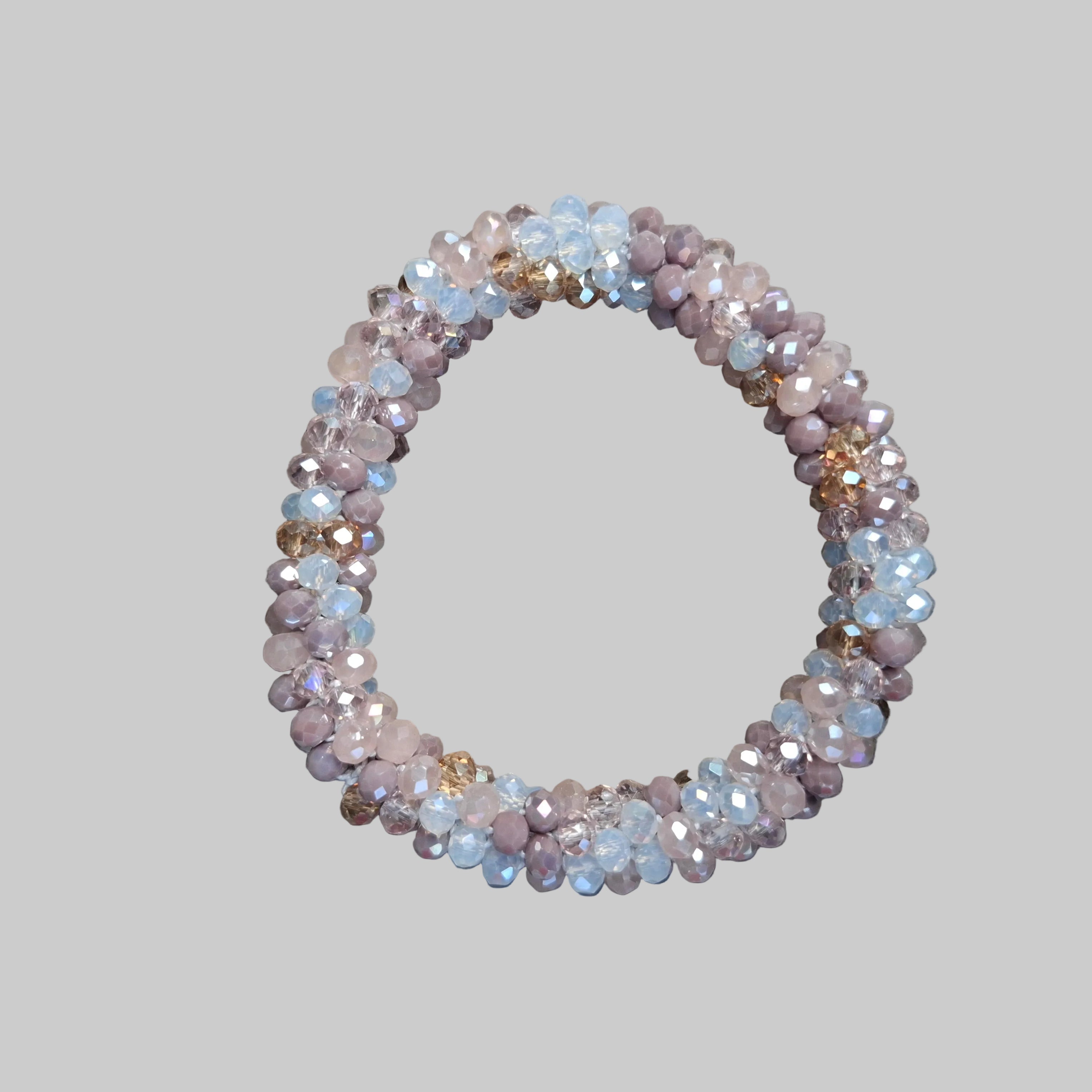 Strasshaarband - Strassarmband in Rosé Mix