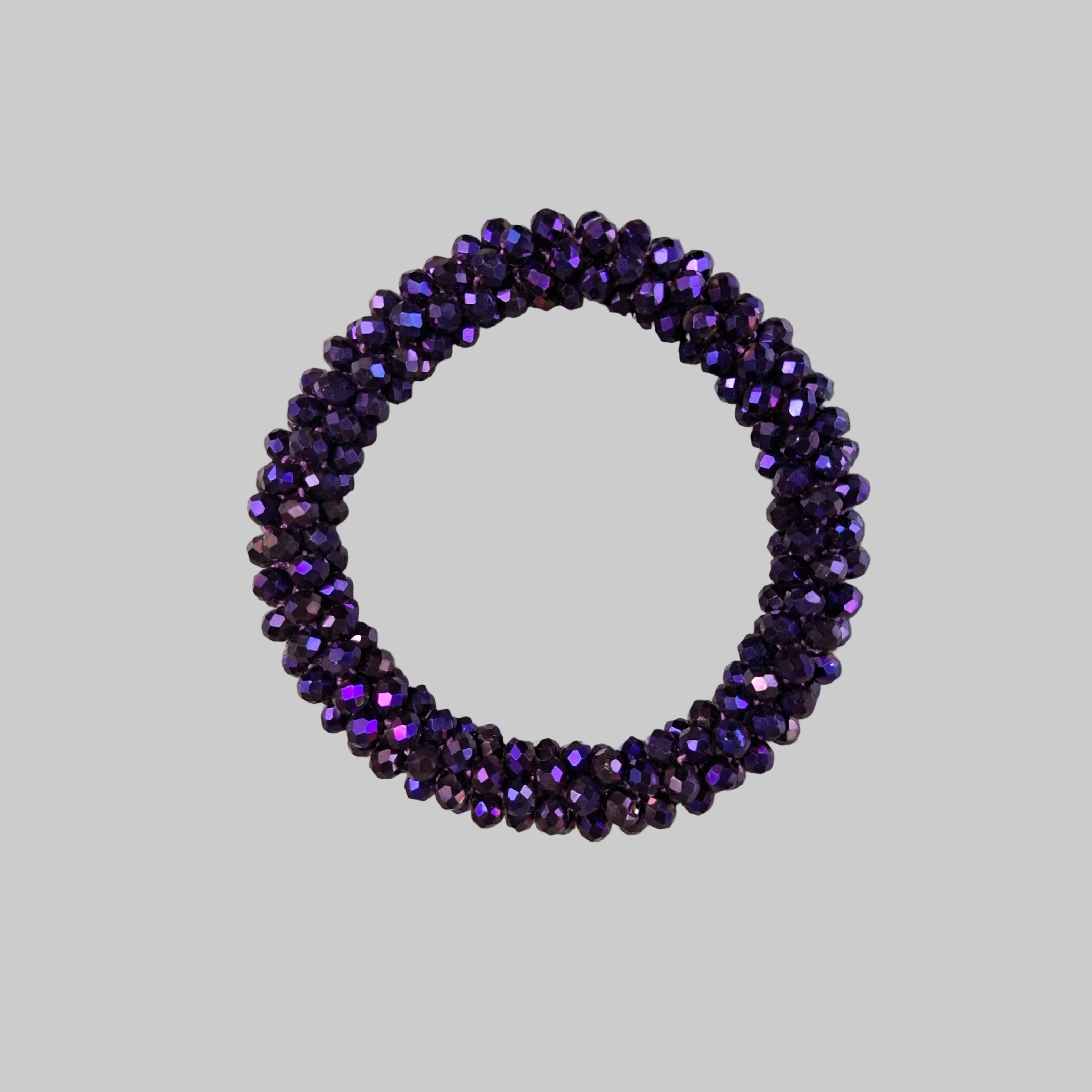 Strasshaarband - Strassarmband in Violett