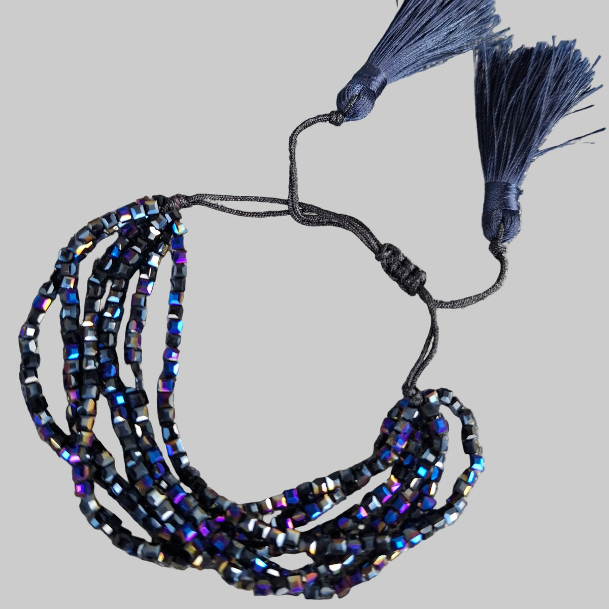 Sannes Armband Schwarz Regenbogen