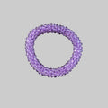 Fascia per capelli con strass - Bracciale con strass trasparente viola