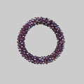 Strasshaarband - Strassarmband in Aubergine